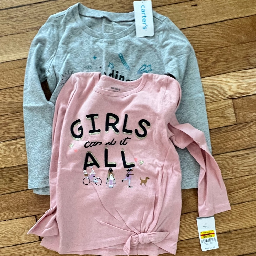 Size 4T Carters NWT Long Sleeve Bundle